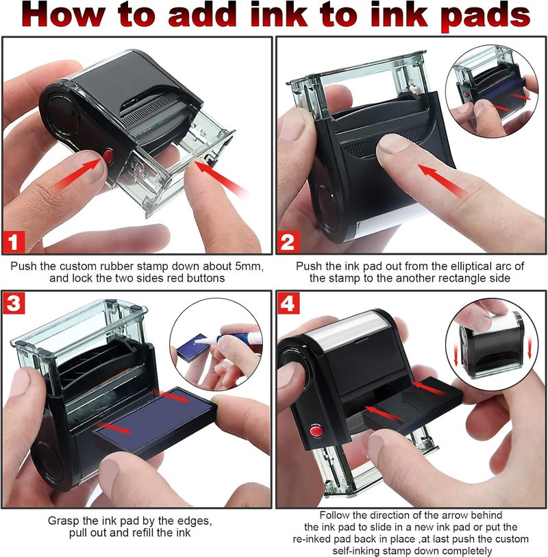 Bertiveny Return to Sender Stamps Self Inking Personalized Office Return Stamps for Business Supplies Custom Rubber Business for Return Sender,Return Address Stamps Red Ink(Return to Sender!) - Image 5